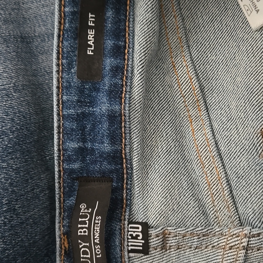 Judy Blue Flare Fit Inseam Panel High Rise Jeans Size 11/30. - Picture 14 of 15